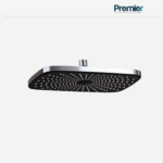 Cabeza Ducha Española Square Black Cromo PREMIER