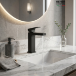 Monocomando Lavatorio Bajo Absolute BLACK REMER MADE IN ITALY