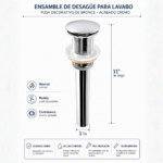 Desague Lavatorio Bowl Decorativo Push  Premier - Imagen 2