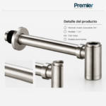 Trampa para Lavatorio Minimalista Inox Premier - Imagen 2