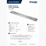 Desague para Ducha Lineales 60x10cm Acero Inoxidable Premier - Imagen 3