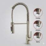 Monocomando Lavadero Resorte INOX SS304 Premier - Imagen 3