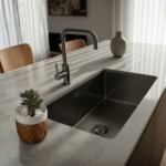 Monocomando Lavadero Mueble Minimal  Acero Inoxidable Premier - Imagen 2