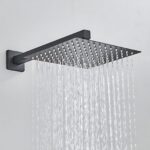 Cabezal Ducha Española 10" Qubika Black Matte PREMIER - Imagen 2