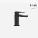 Monocomando Lavatorio Bajo Absolute BLACK REMER MADE IN ITALY - Imagen 2