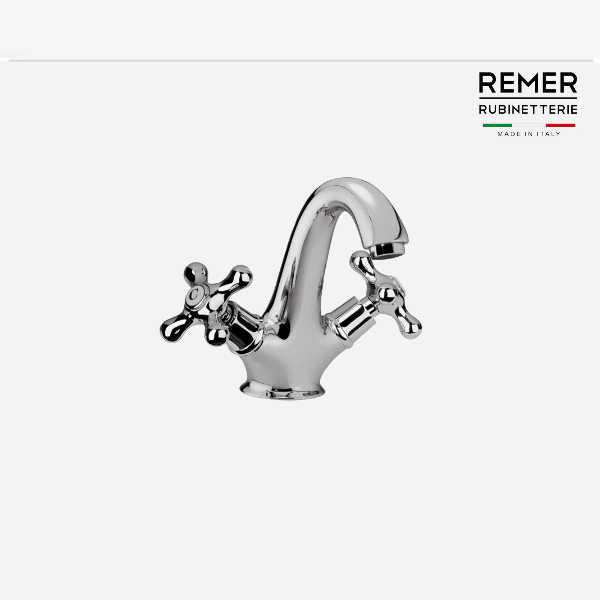 uhio.png Mezcladora Monoblock Lavatorio Liberty REMER MADE IN ITALY - Imagen 1